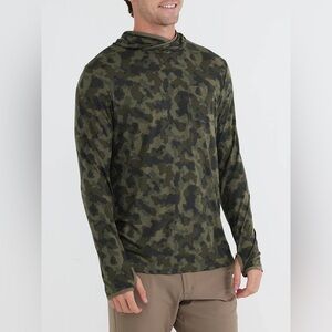 Free fly Men's Camouflage Bamboo lightweight hoodie
